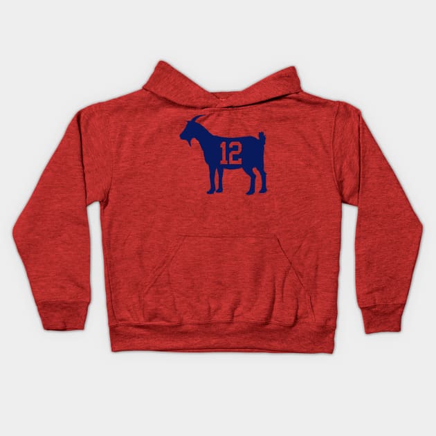 GOAT 12 Kids Hoodie by superkwetiau